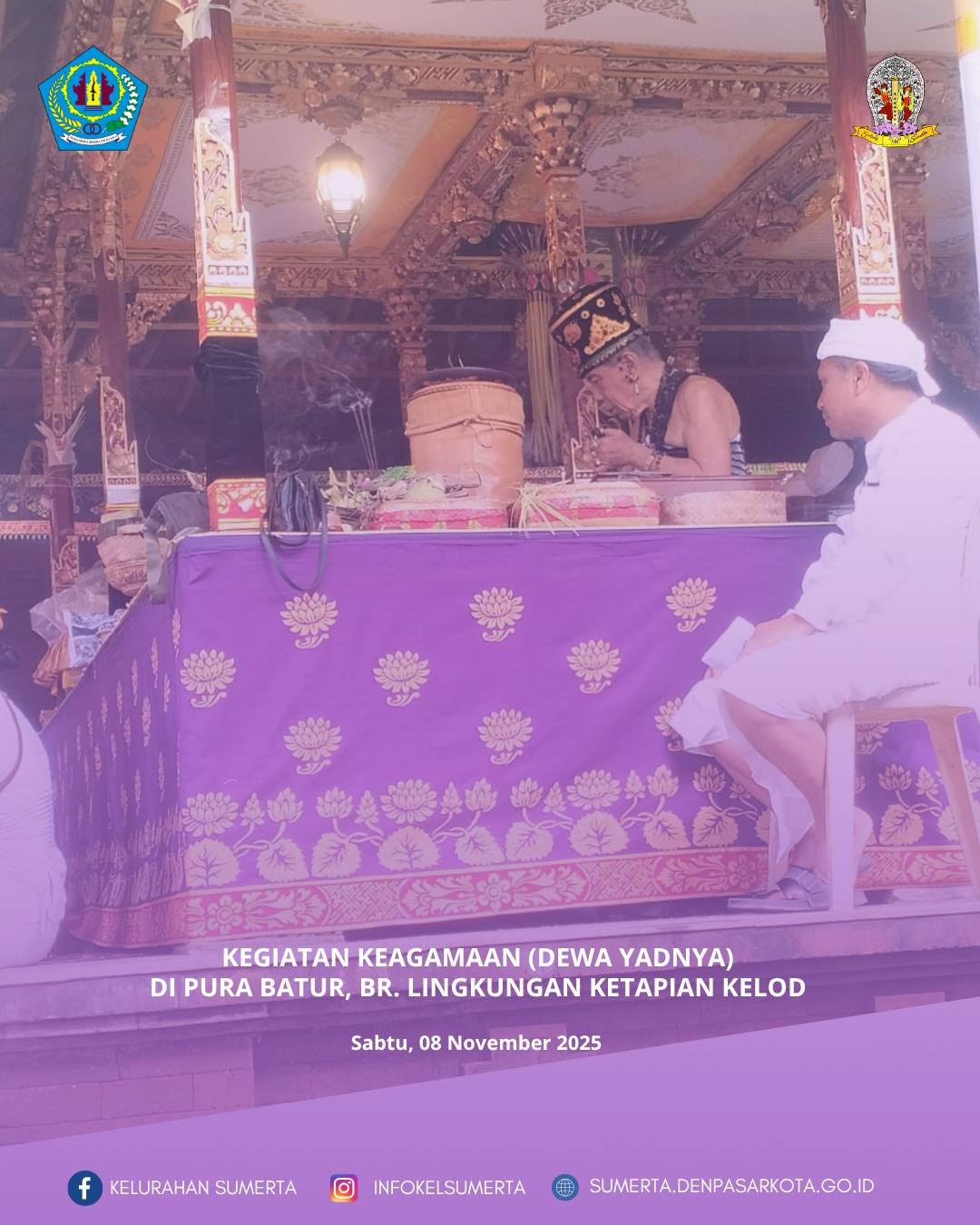 Kegiatan Keagamaan (Dewa Yadnya) Di Pura Batur 